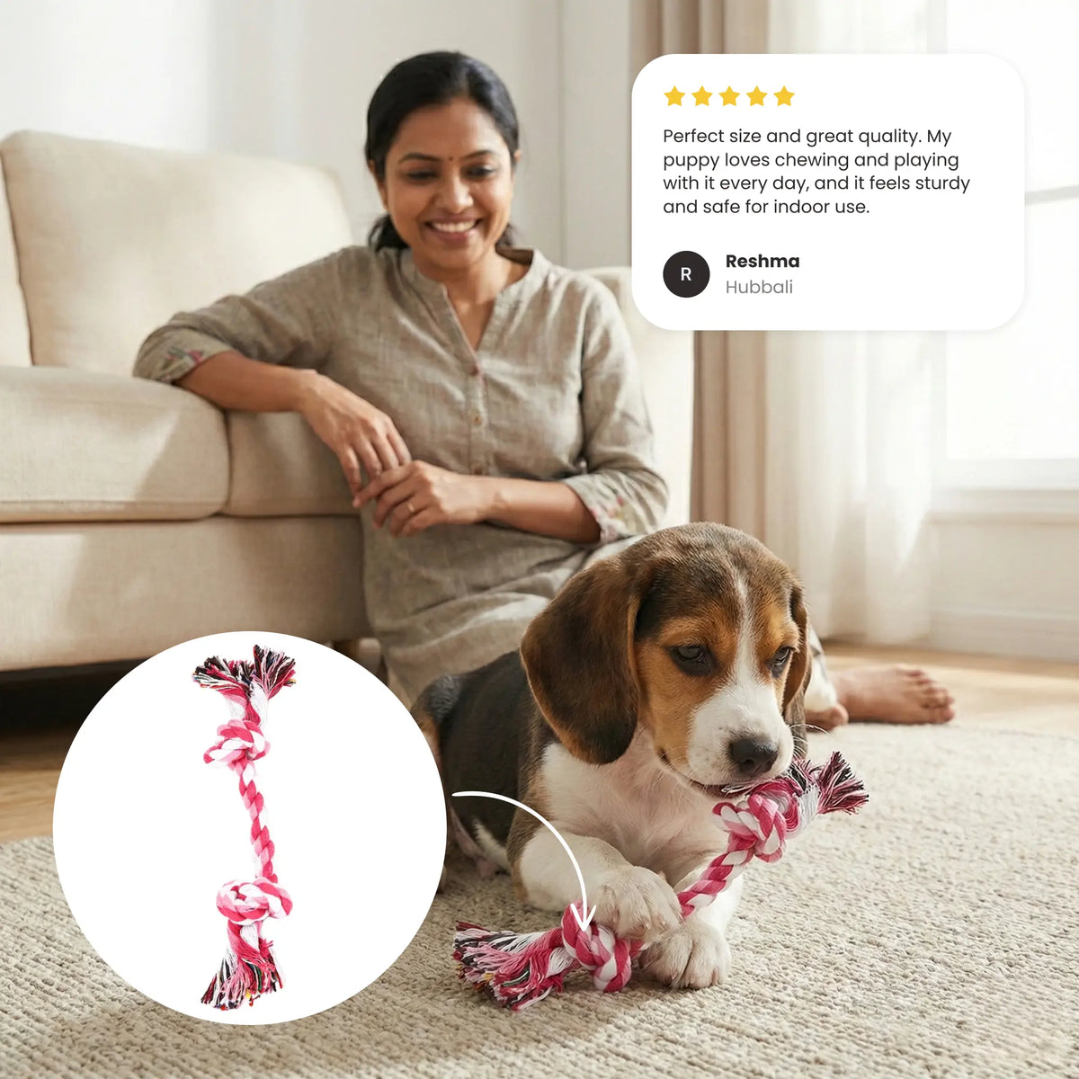 2 Knot Rope Toy