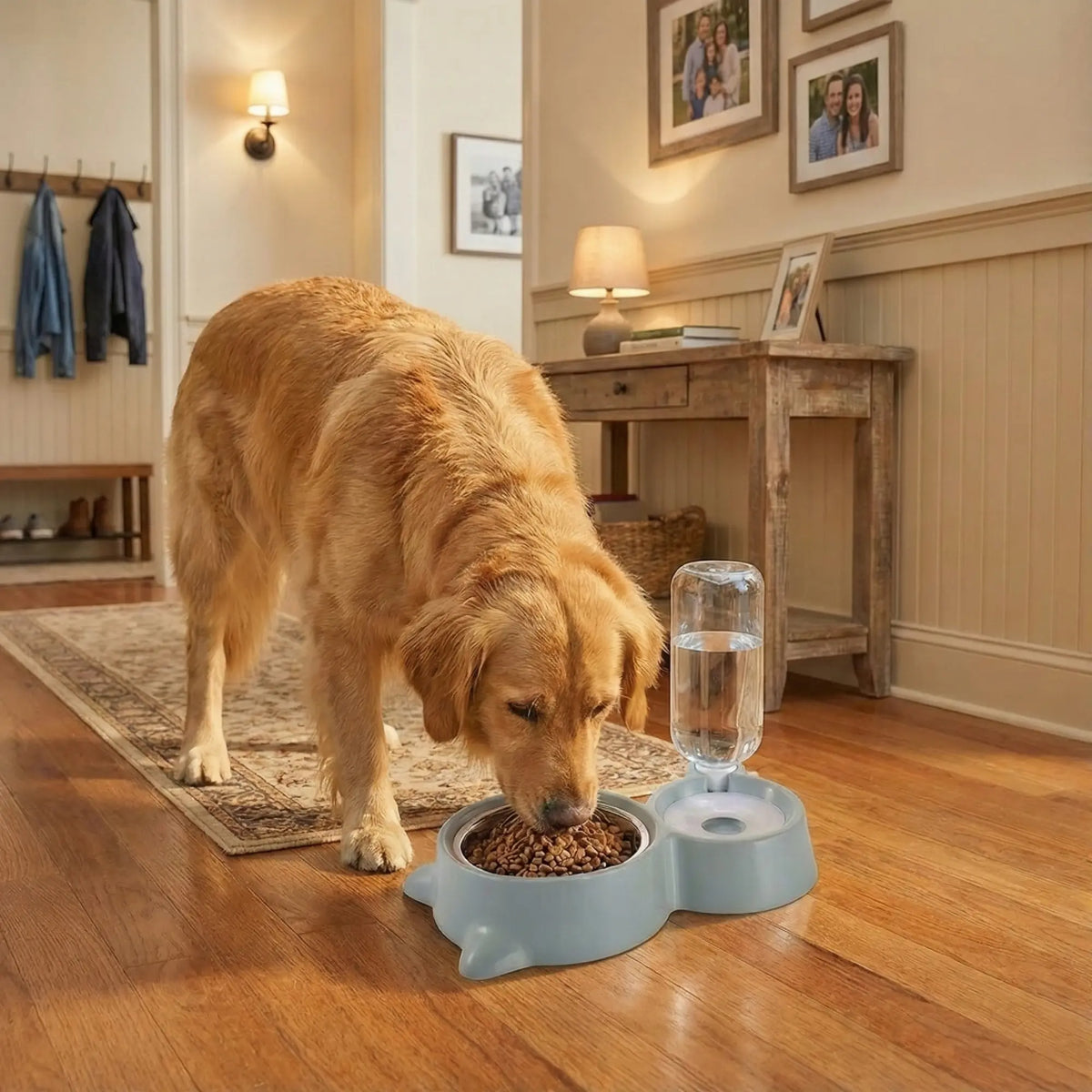 2 in 1 Pet Bowl Bottle and Cat Food Feeder