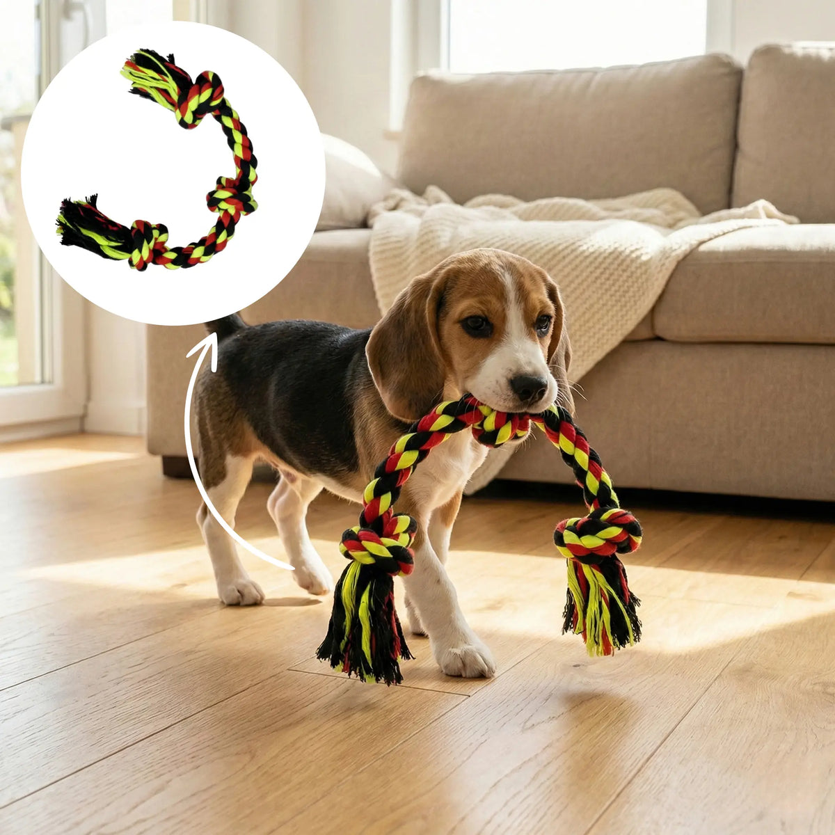 3 Knot Rope Toy