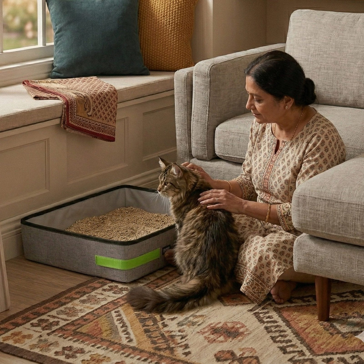 Foldable Carry Litter Box