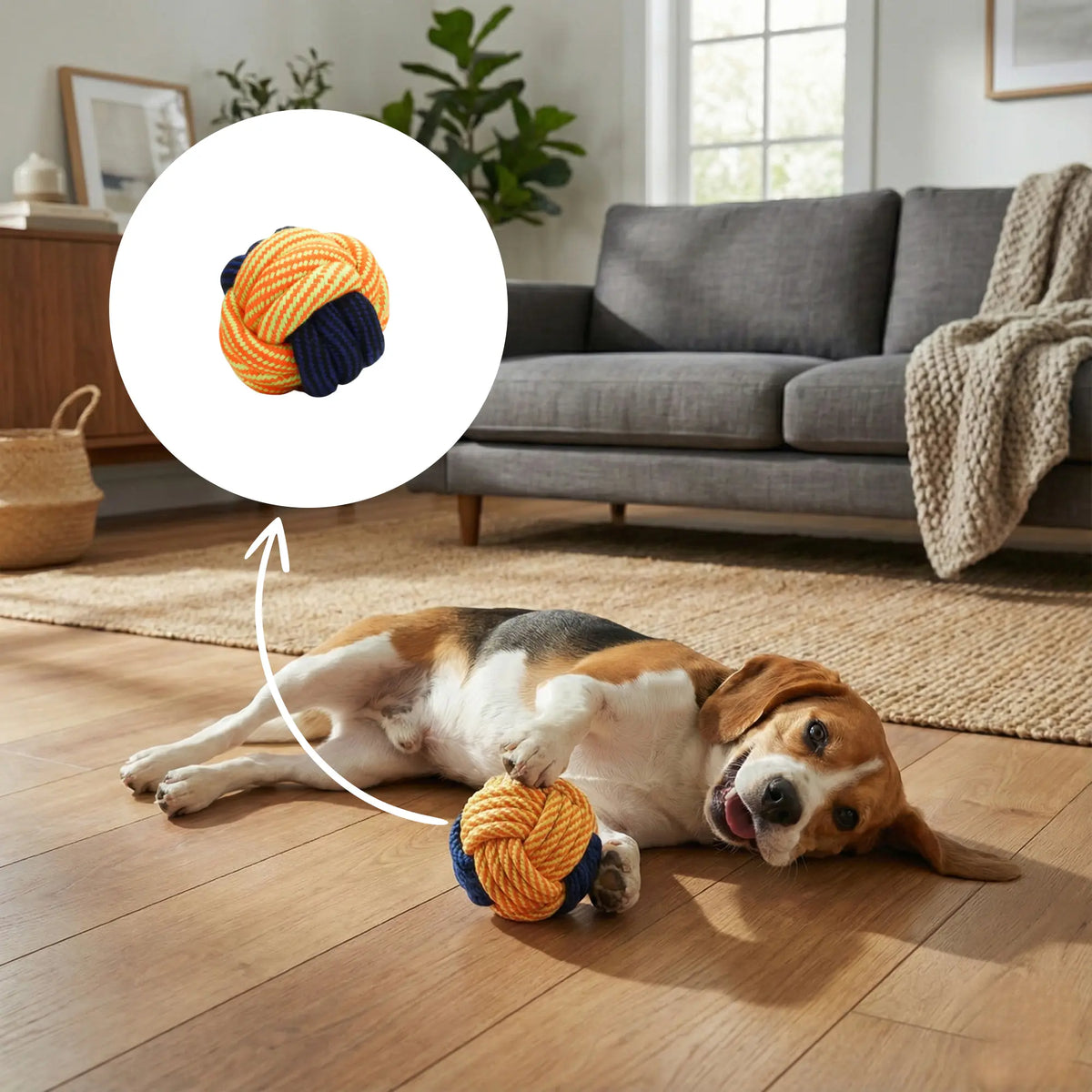 Ball Rope Pet Toy