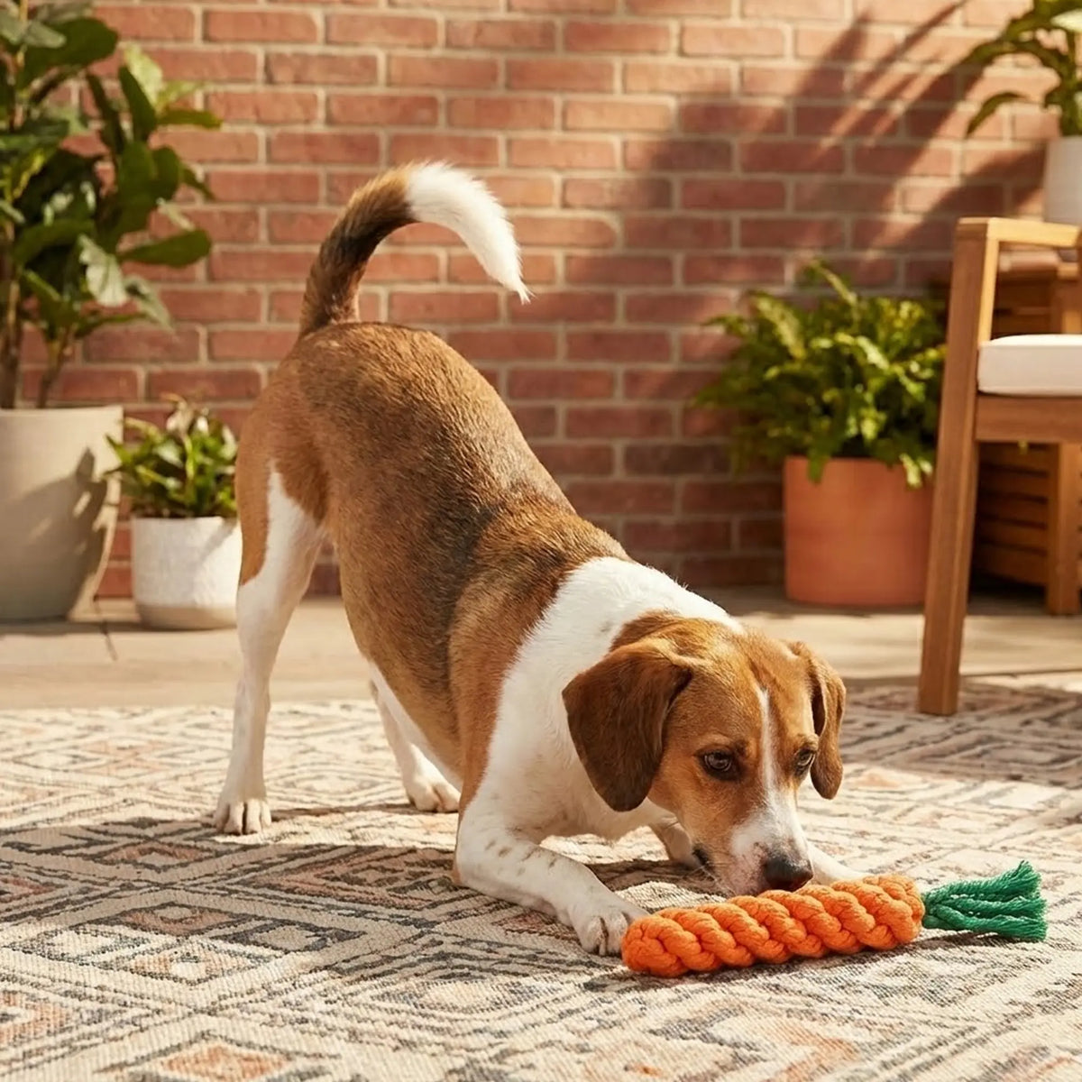 Carrot Rope Toy