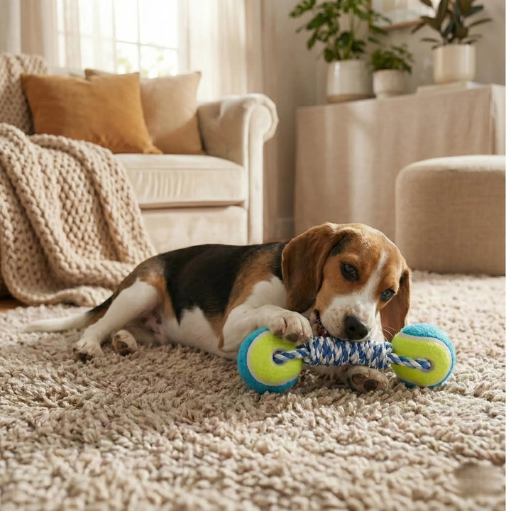 Double Tennis Ball Pet Toy