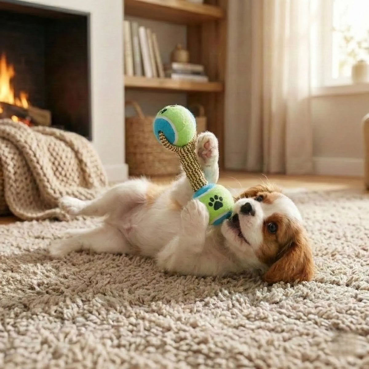 Double Tennis Ball Pet Toy