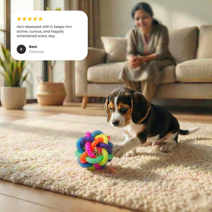 Rainbow Twisty Bell Ball