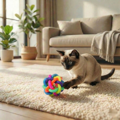 Rainbow Twisty Bell Ball