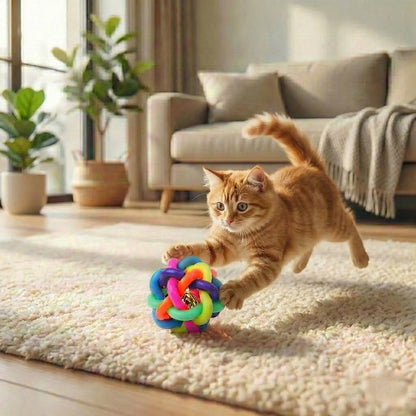 Rainbow Twisty Bell Ball