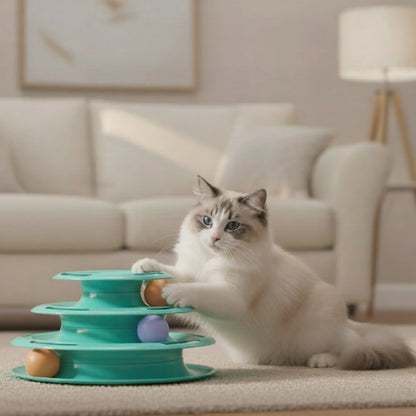 Indoor Cats Turntable Toy Fun Roller