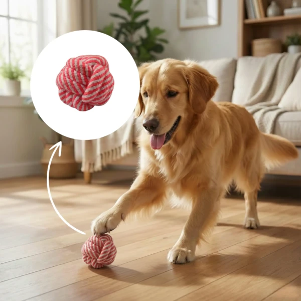 Pet Rope Ball Ball Rope Pet Toy - Misu Pet Store