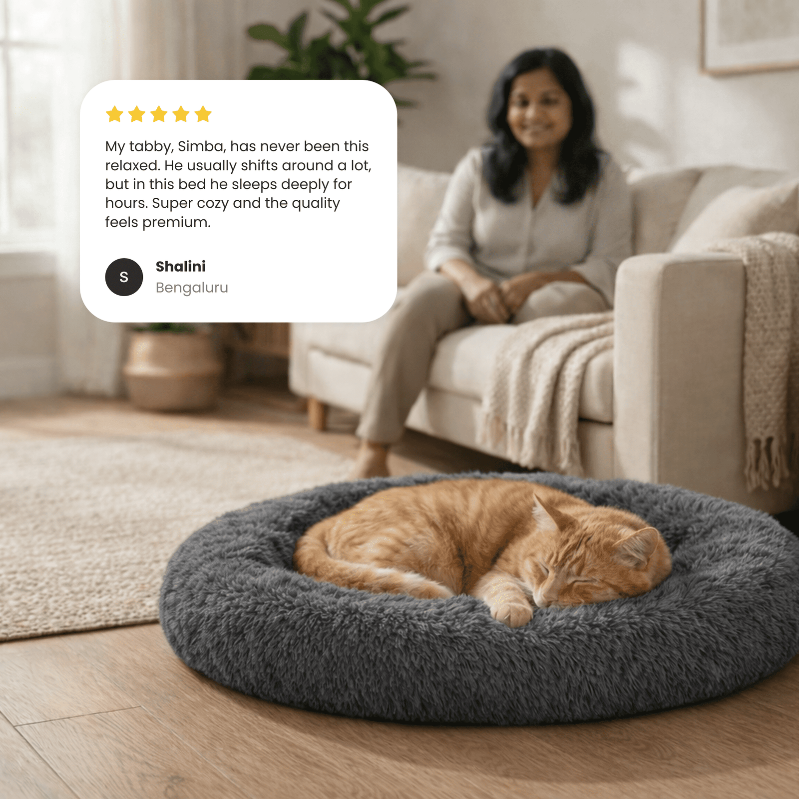 Donut Slumber Cat and Dog Bed - Image 7