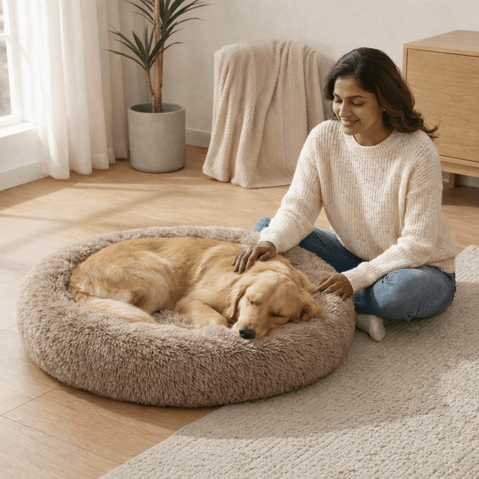 Donut Slumber Cat and Dog Bed - Image 2