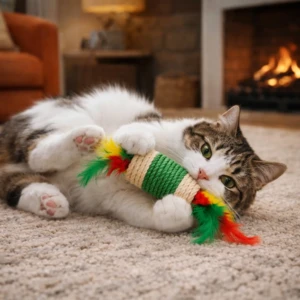 Cylinder Feathered Toy 03