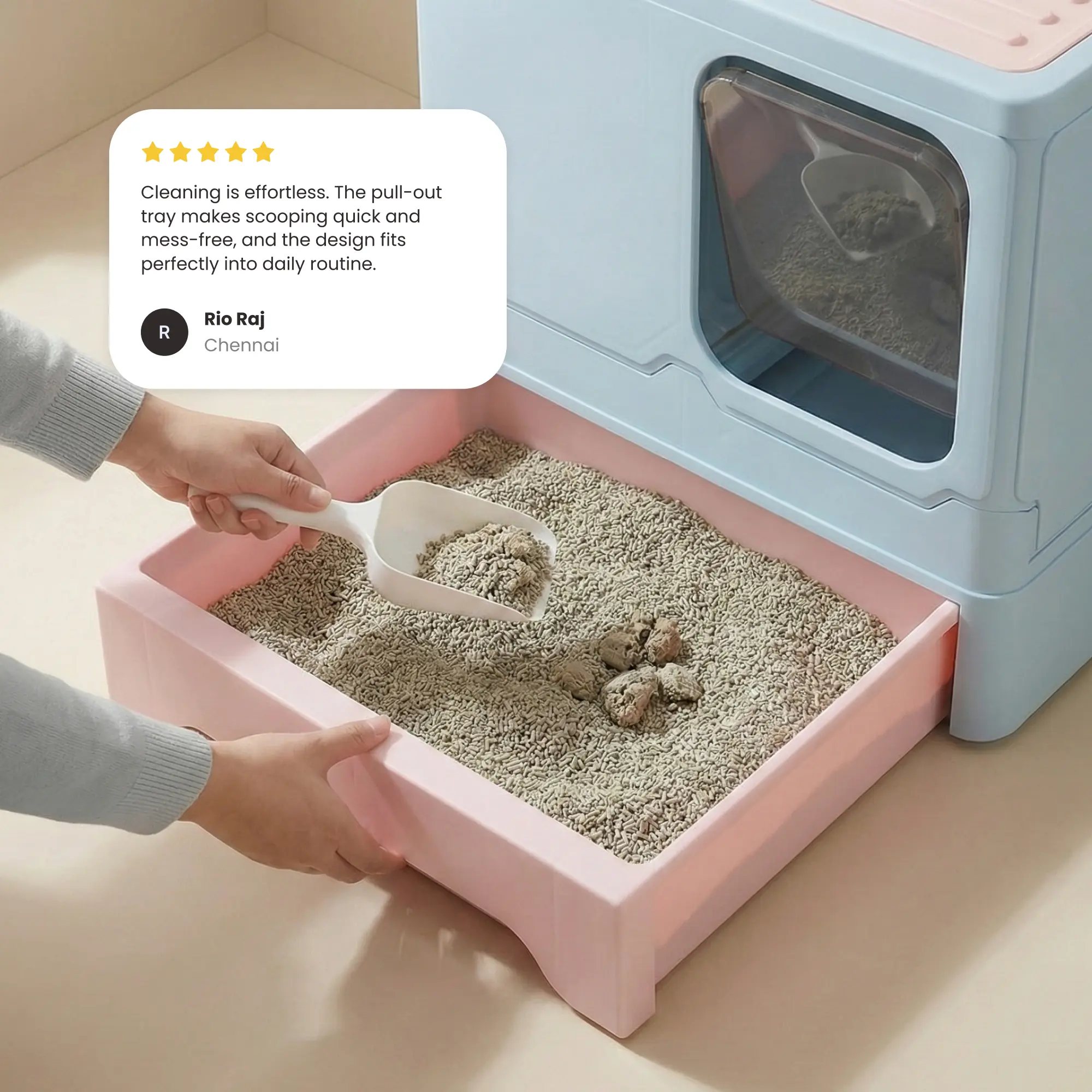 Foldable Litter Box 01