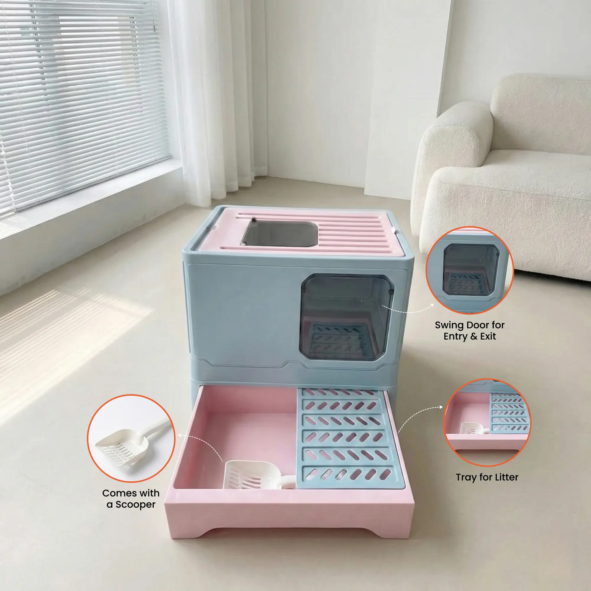 Foldable Litter Box 02