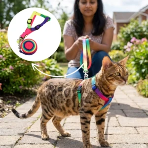 Rainbow Harness & Leash 03