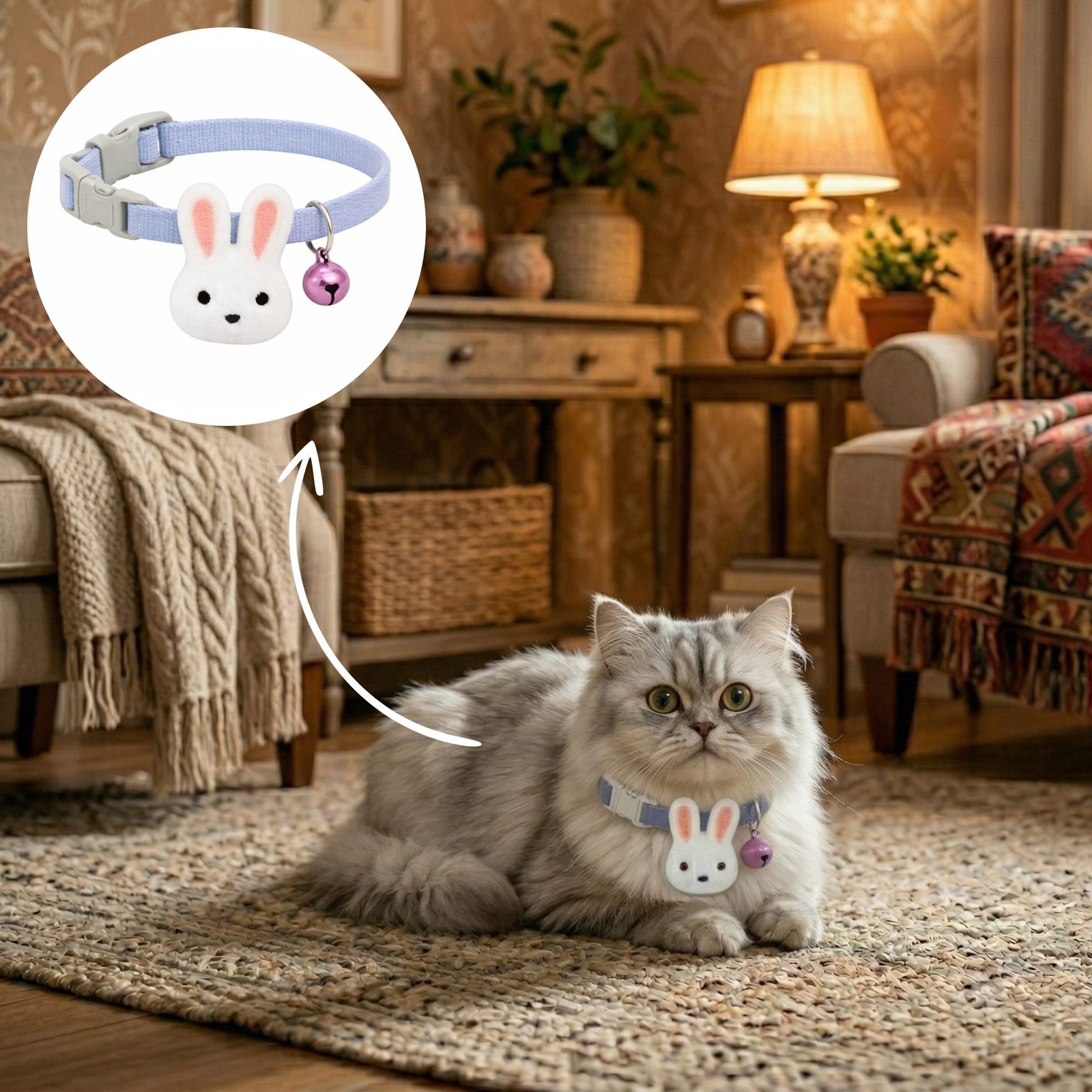Bunny Soft Collar for Cat - Image 4