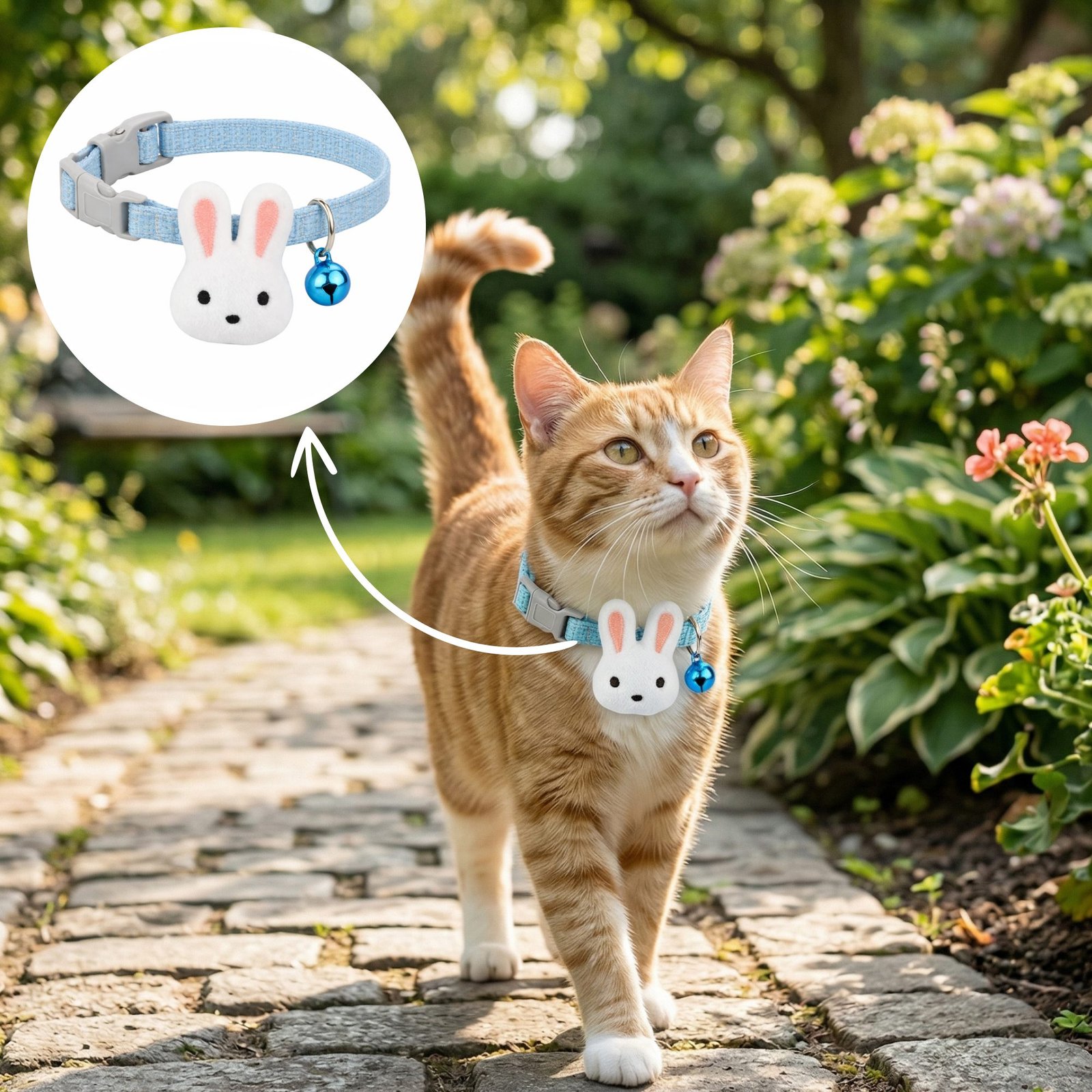 Bunny Soft Collar for Cat - Image 5