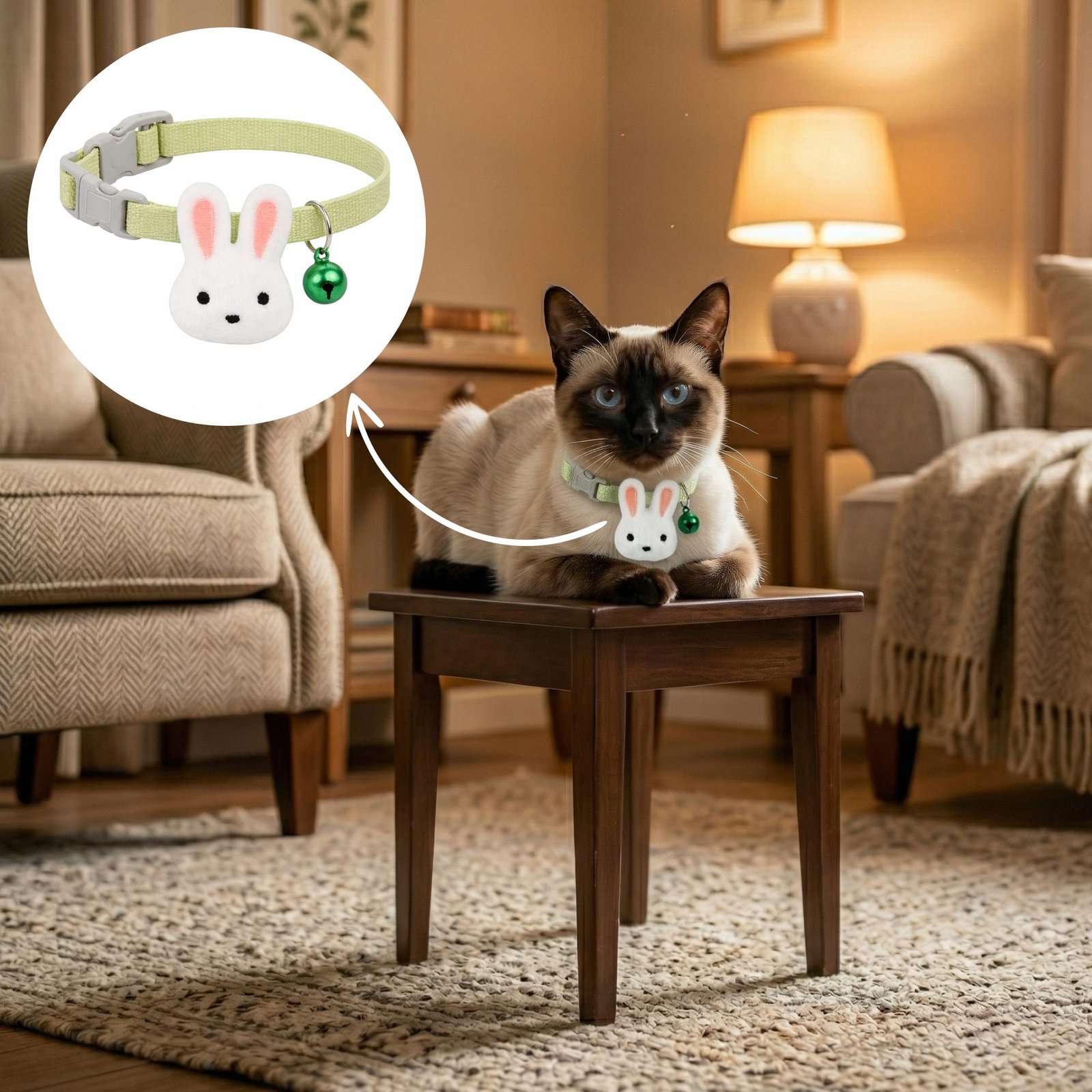 Bunny Soft Collar for Cat - Image 6