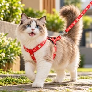 Printed Cat Body Harness